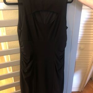 Black dress with open section in chest